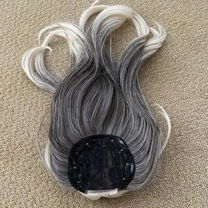 Elegant Gray and White Hair Extension